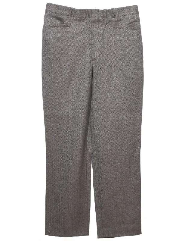 Herringbone Tweed Trousers - W35 L31