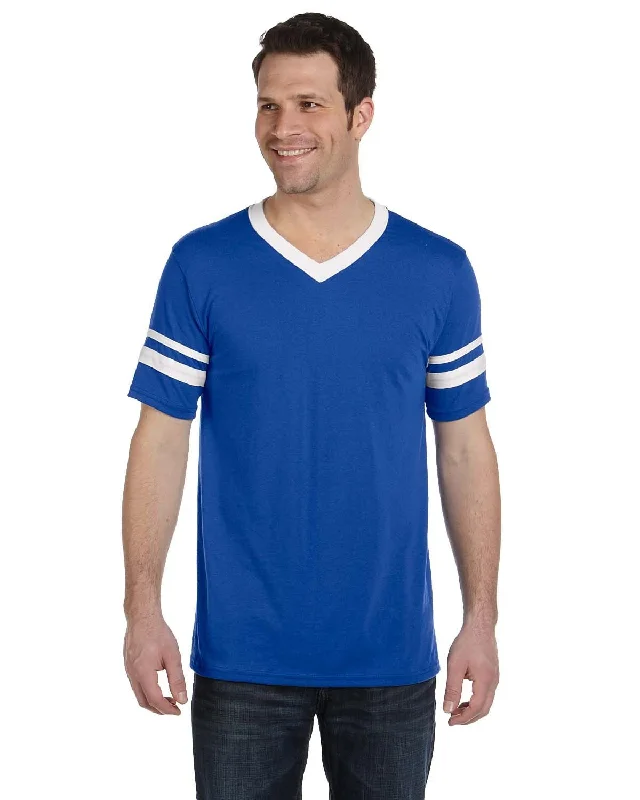 Augusta Sleeve Striped Jersey | Royal/ White