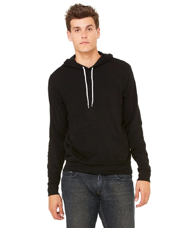 Bella+Canvas Unisex Sponge Fleece Pullover Hoodie | Black