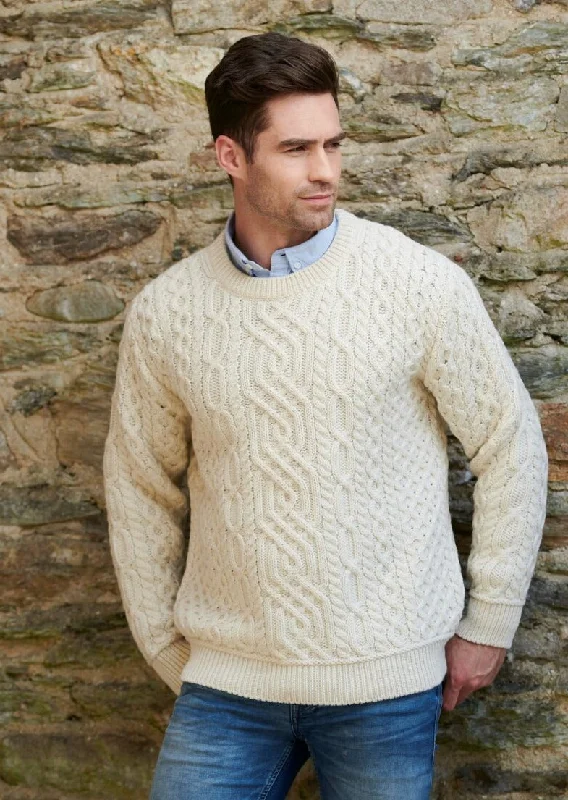 Aran Men's Super Soft Sweater | Natural