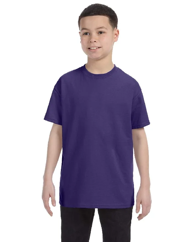 Jerzees Youth Heavyweight 50/50 T-Shirt | Deep Purple