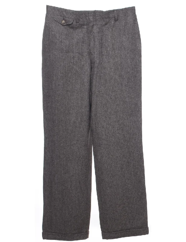 Herringbone Tweed Trousers - W31 L31