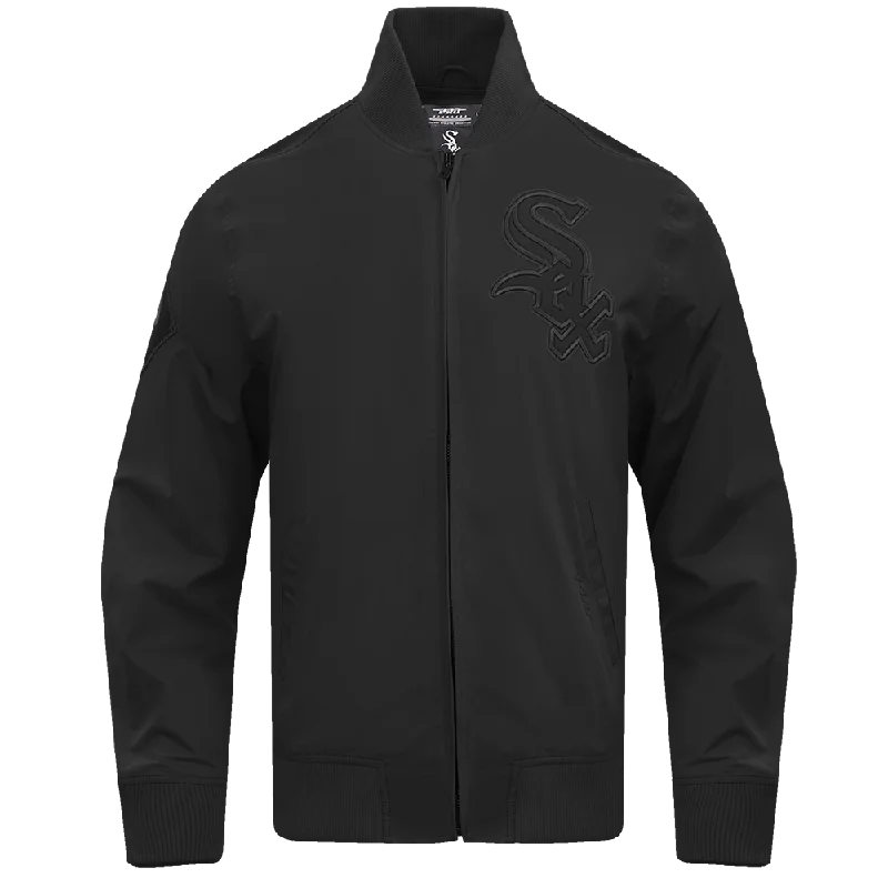 MLB CHICAGO WHITE SOX NEUTRAL TWILL JACKET (BLACK)