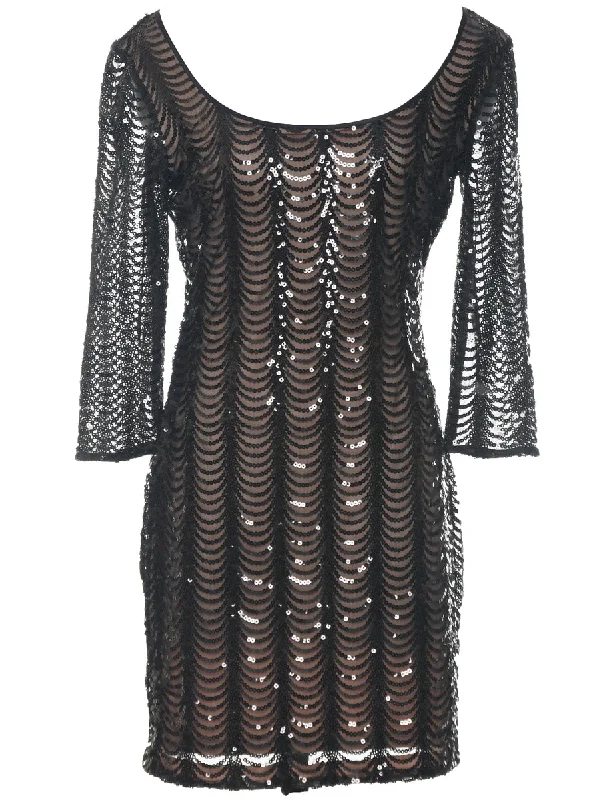 Guess Sequined Evening Dress - M