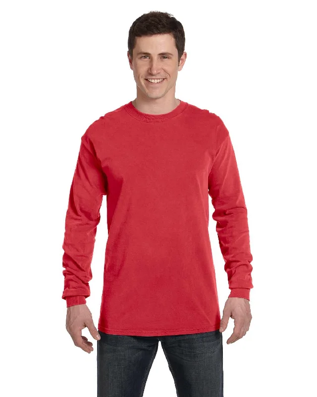 Comfort Colors Garment-Dyed Long Sleeve T-Shirt | Red