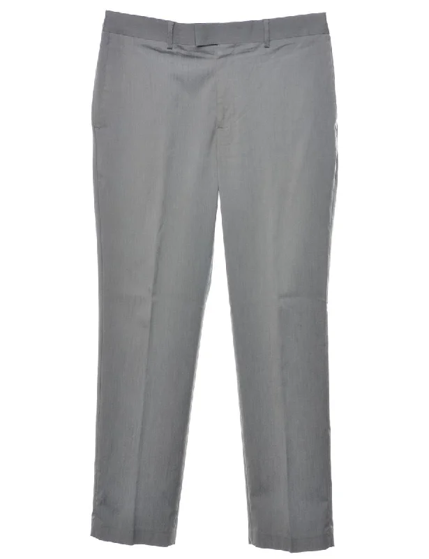 Grey Classic Suit Trousers - W35 L32