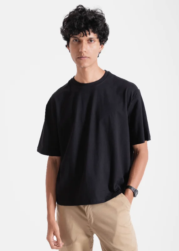 Black — Box Fit (Cropped) T-Shirt