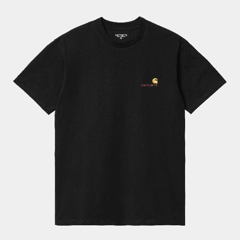 S/s American Script T-shirt Black