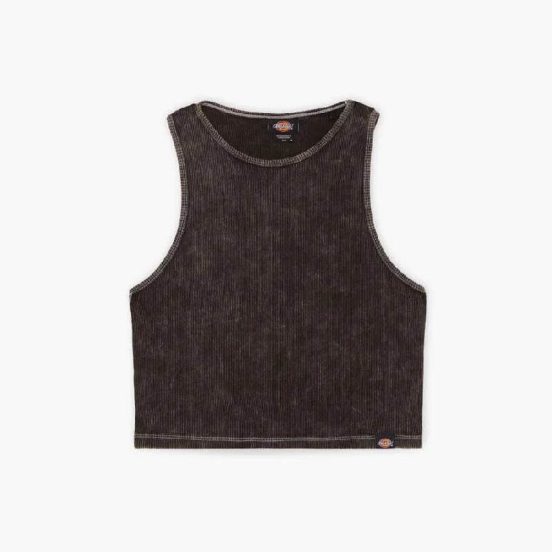 Newington Vest W Dble Dye/acid Wash Black