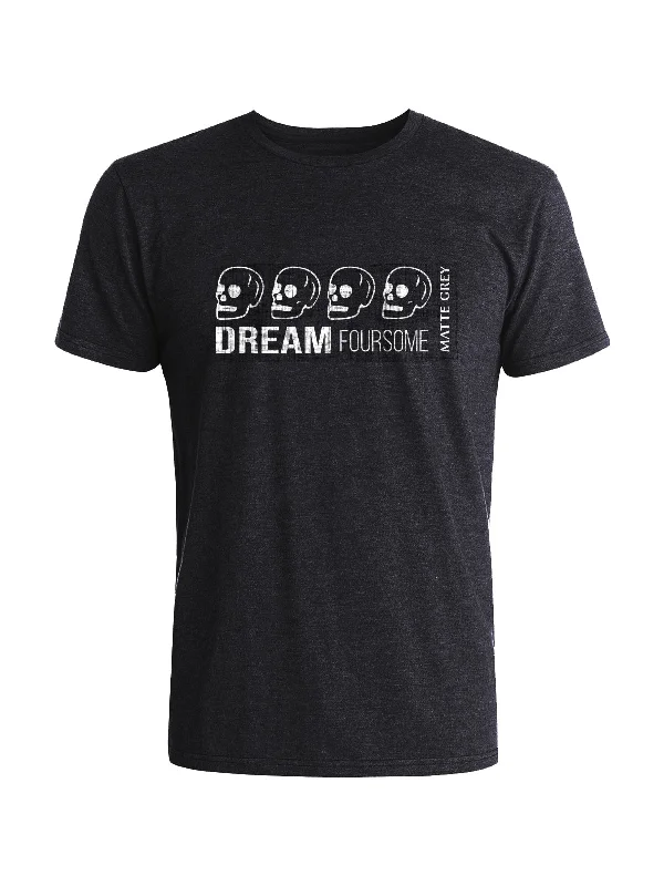 Dream Foursome Tee - Black Heather (White)