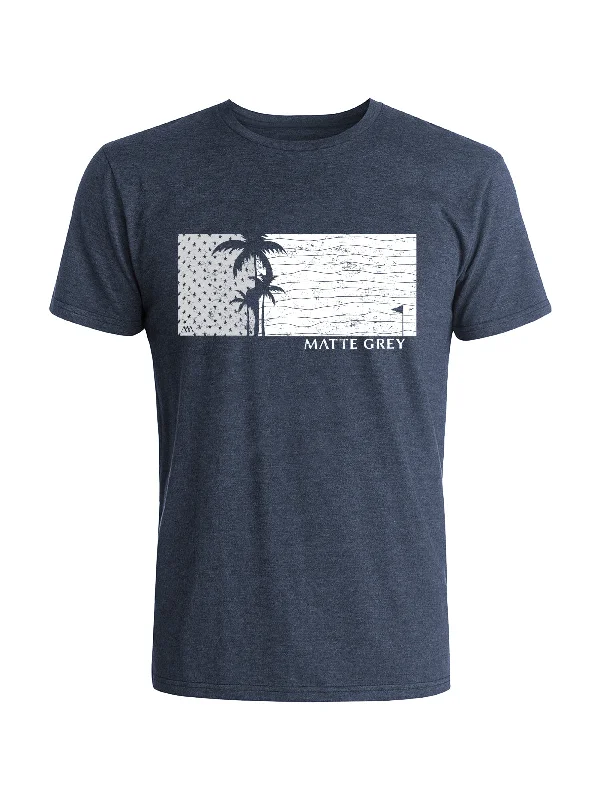 Freedom Tee - Navy Heather (Salt/White)