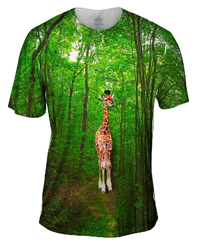 Giraffe Lost In The Forest