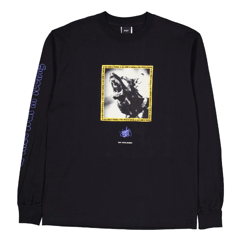 Beware L/s Tee Black