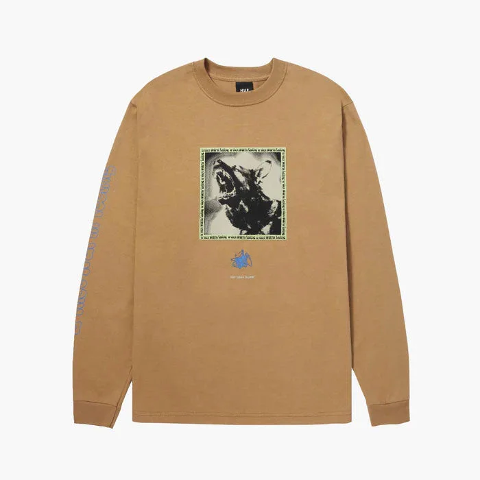 Beware L/s Tee Camel