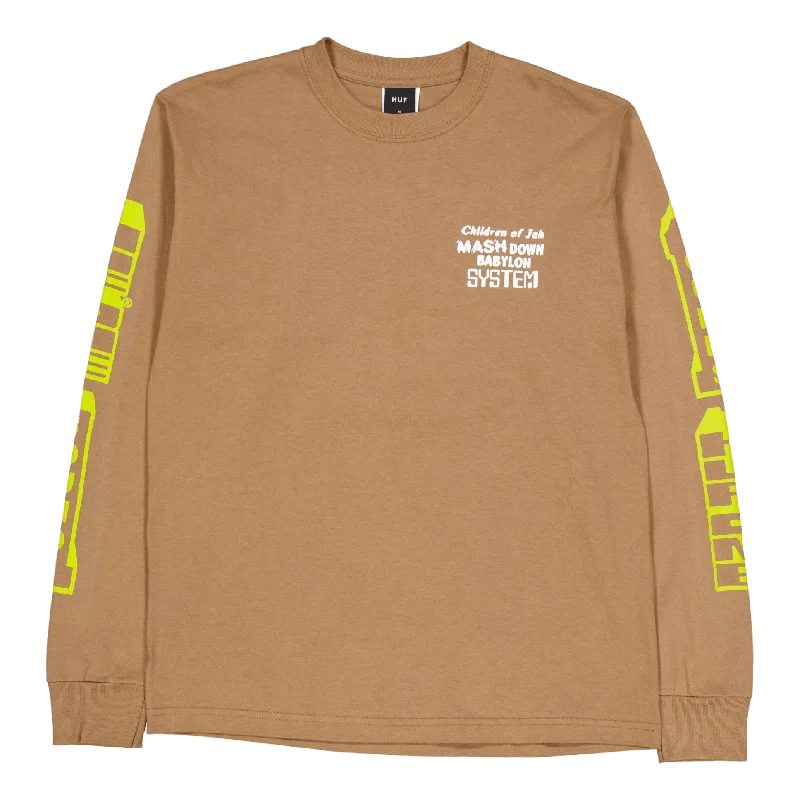 Huf One Sound L/s Tee Camel