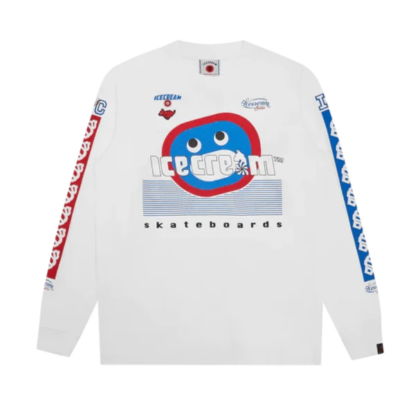 Racing L/s T-shirt White