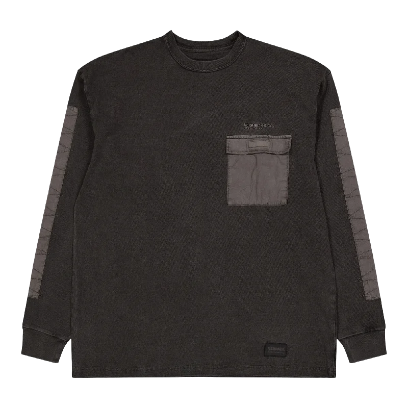 Design Pigment Dyed Crewneck L Black