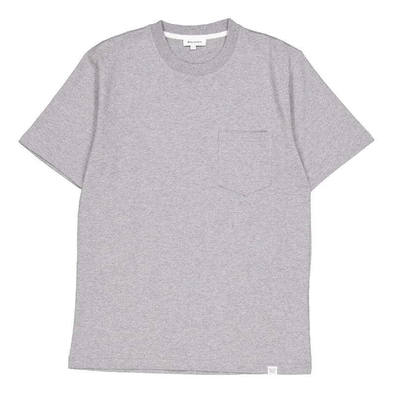 Johannes Standard Pocket Ss Light Grey Melange