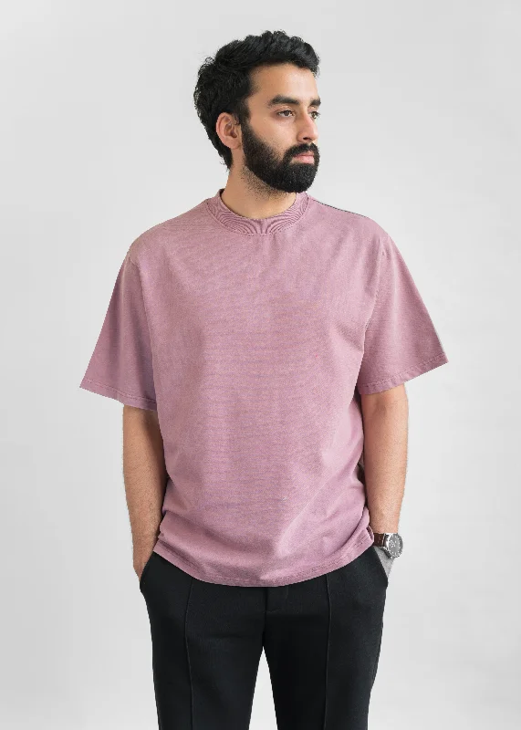 Plum — Stone Wash Heavy Weight Oversized T-Shirt