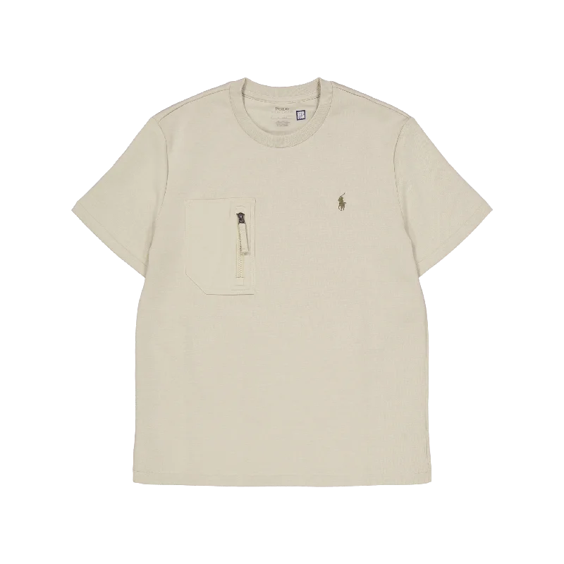 Double-Knit Pocket T-Shirt Classic Stone