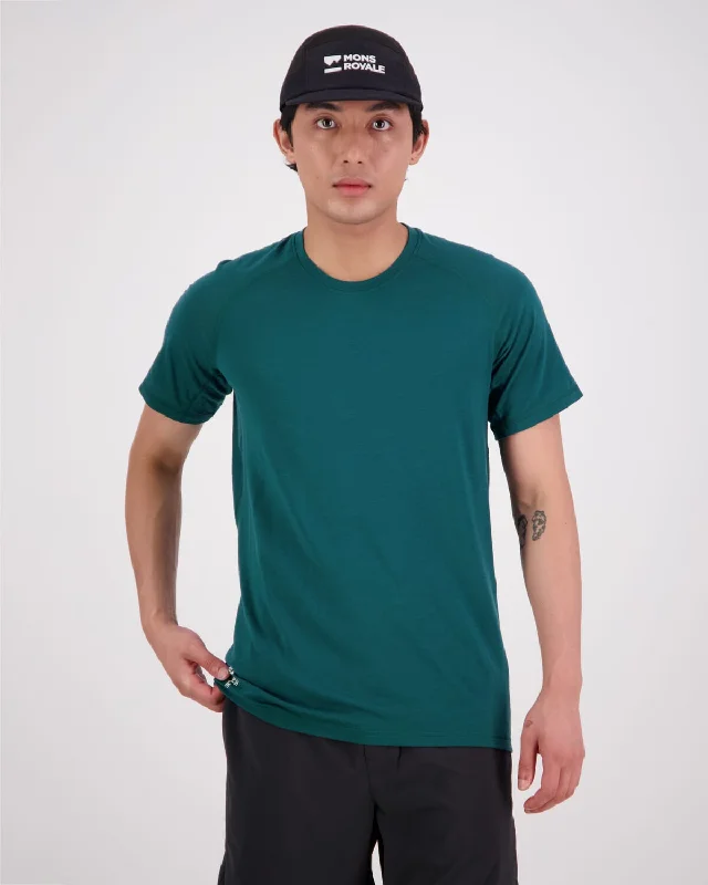 Temple Merino Air-Con T-Shirt - Evergreen